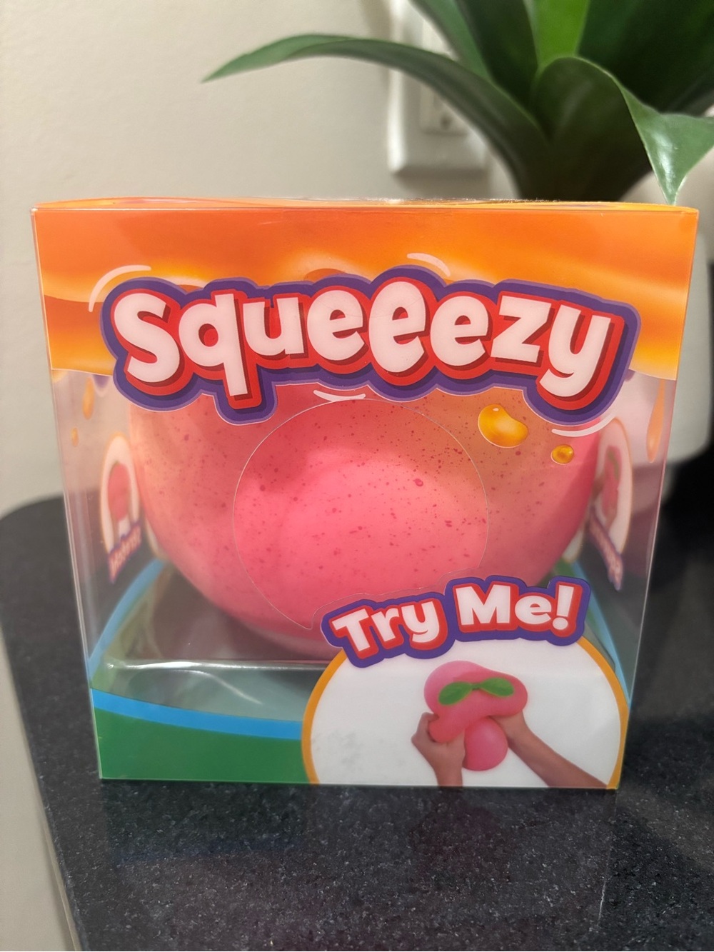 Squeeezy Jumbo Peach Sunny Days Stress Ball Calming Sensory Toy Squishy Squeeze